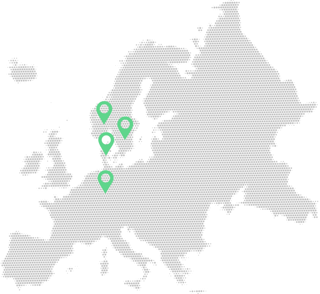 Map with pins